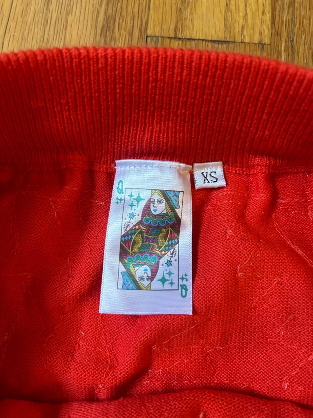 NWOT Queen of Sparkles Red Sequin Skirt XS - Picture 4 of 5